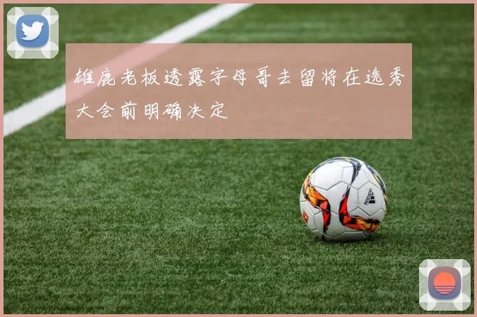 雄鹿老板透露字母哥去留将在选秀大会前明确决定